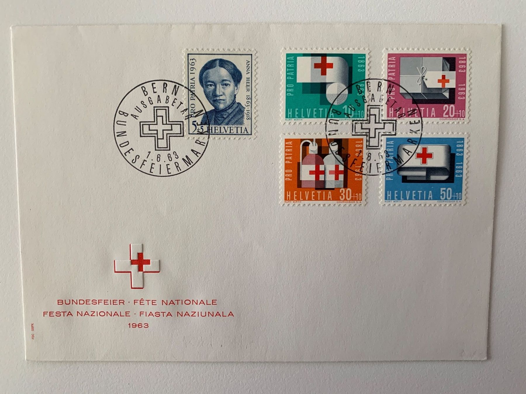 Tutti i francobolli: Pro Patria 1959, 1961 und 1963 FDC – Usato da Willisau venduto da Repfuesch 2