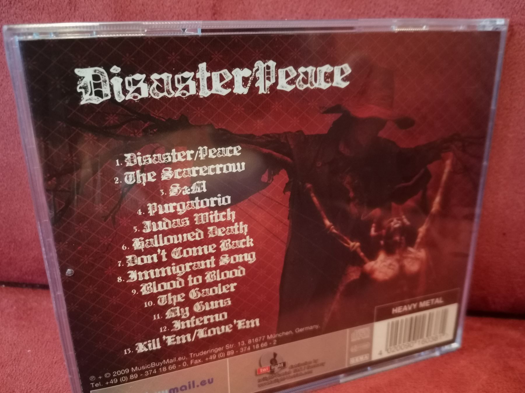 CD: Disaster/Peace S/T CD – Nuovo e nell'imballaggio originale da Zofingen venduto da noise123 1