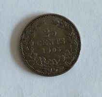 25 cents WILHELMINA Königin der Niederlanden 1905