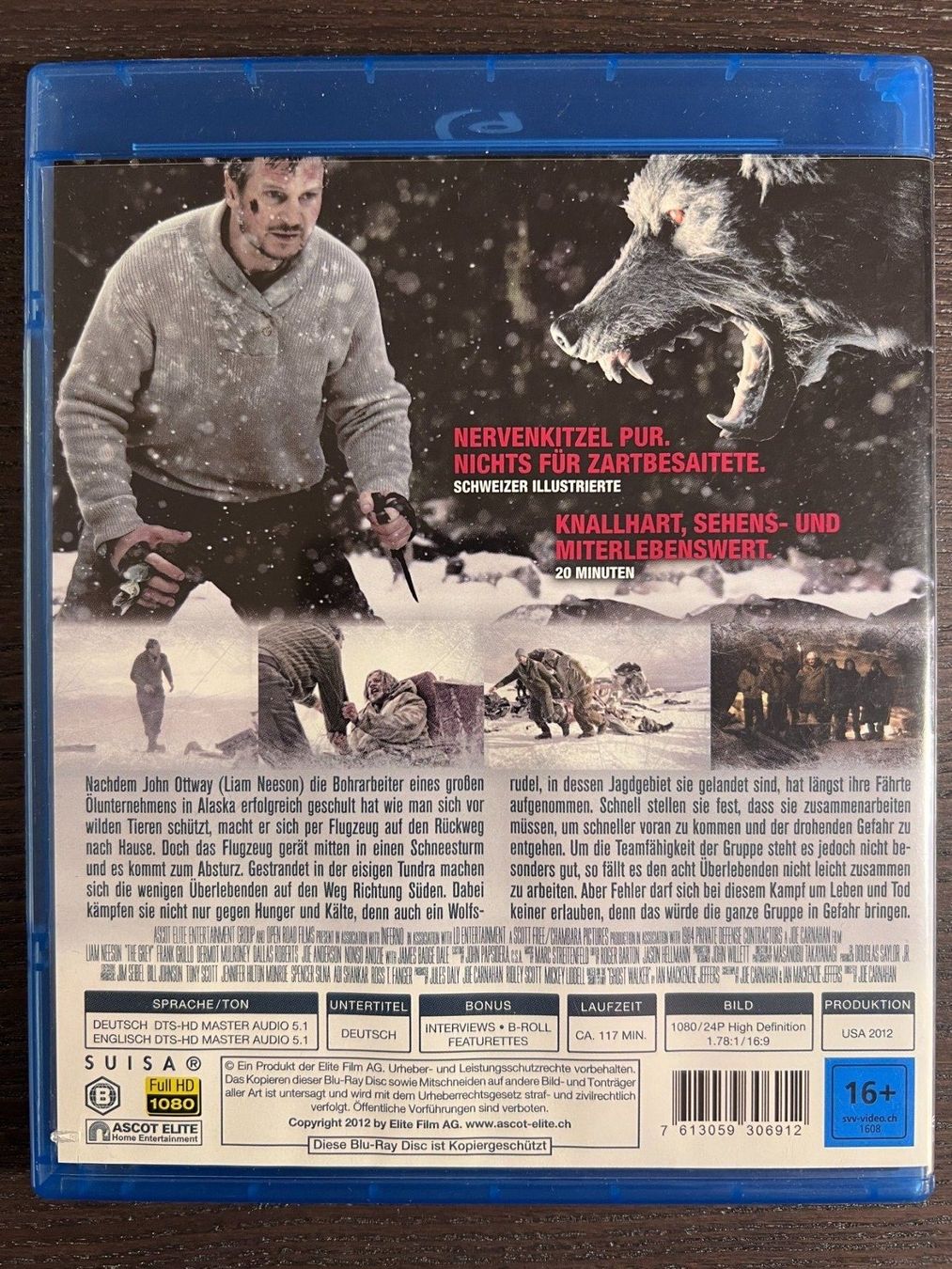 Tutti i DVDs: The Grey - Unter Wölfen – Usato da Zürich venduto da Blu-ray_ZH 1