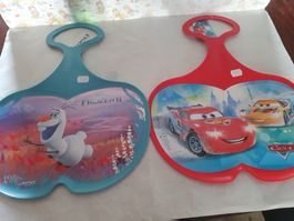 1 Schlittelteller Disney Cars oder Frozen Motiv nach Wahl