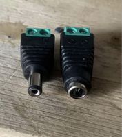 12V DC-Steckeradapter 21x5,5 mm Male und Female
