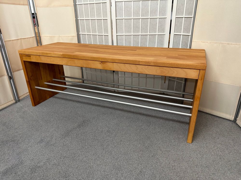 Schuhbank Sitzbank COMMA Kernbuche massiv 120 cm Kaufen auf Ricardo