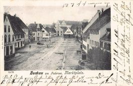 Gruss aus BUCHAU am Federsee -uralte Karte 1902