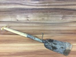 Antikes Heu Messer mit Holgriff für Garten oder Deko