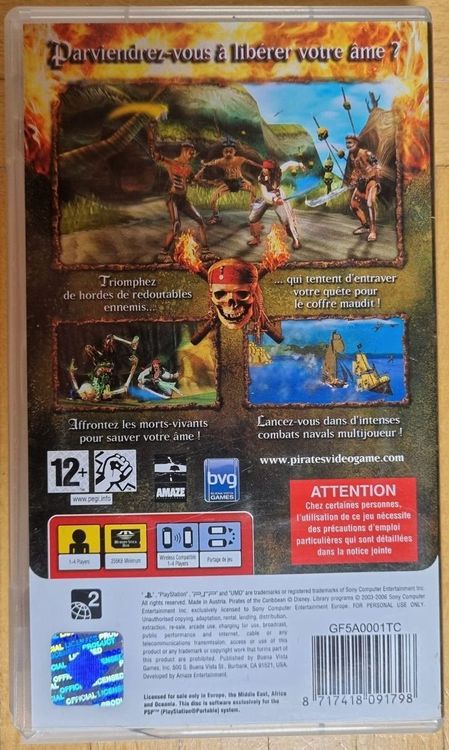 PSP : Pirates des Caraïbes 2