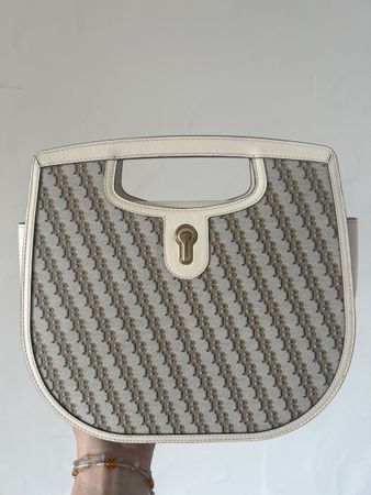 Bally Handtasche beige/weiss, neuwertig!