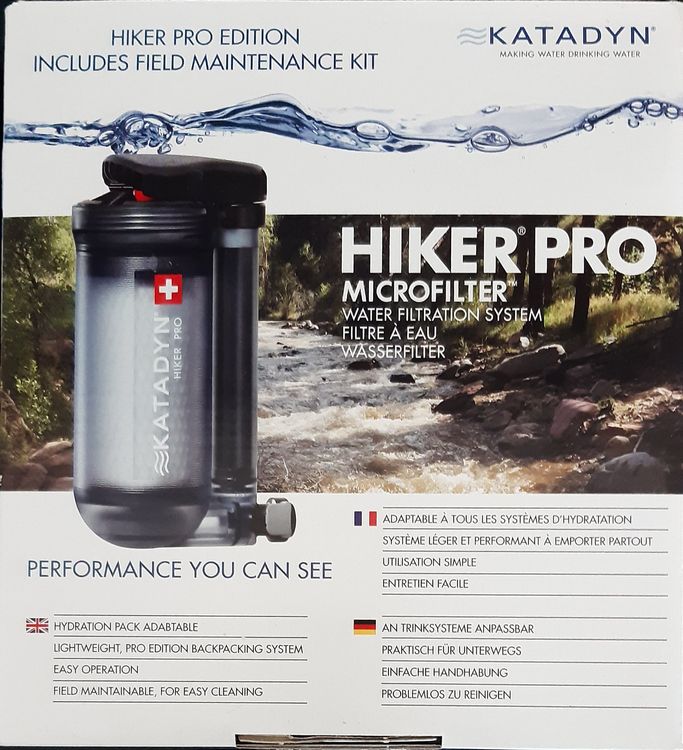 KATADYN Hiker Pro Filter Transparent - Trinkwasserfilter