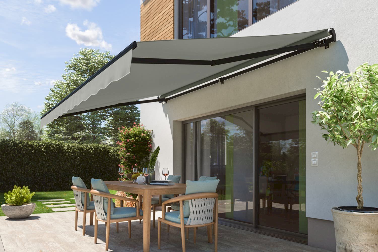 Tende da sole: Gelenkarmmarkise START 300x250 hellgrau – Nuovo e nell'imballaggio originale da Bottighofen venduto da zaap 4