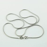 Schlangenkette Silber rhod. 1,2 / 45 cm