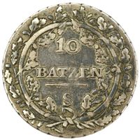 10 Batzen 1799 S Helvetische Republik HMZ 2-1187c - RAR!