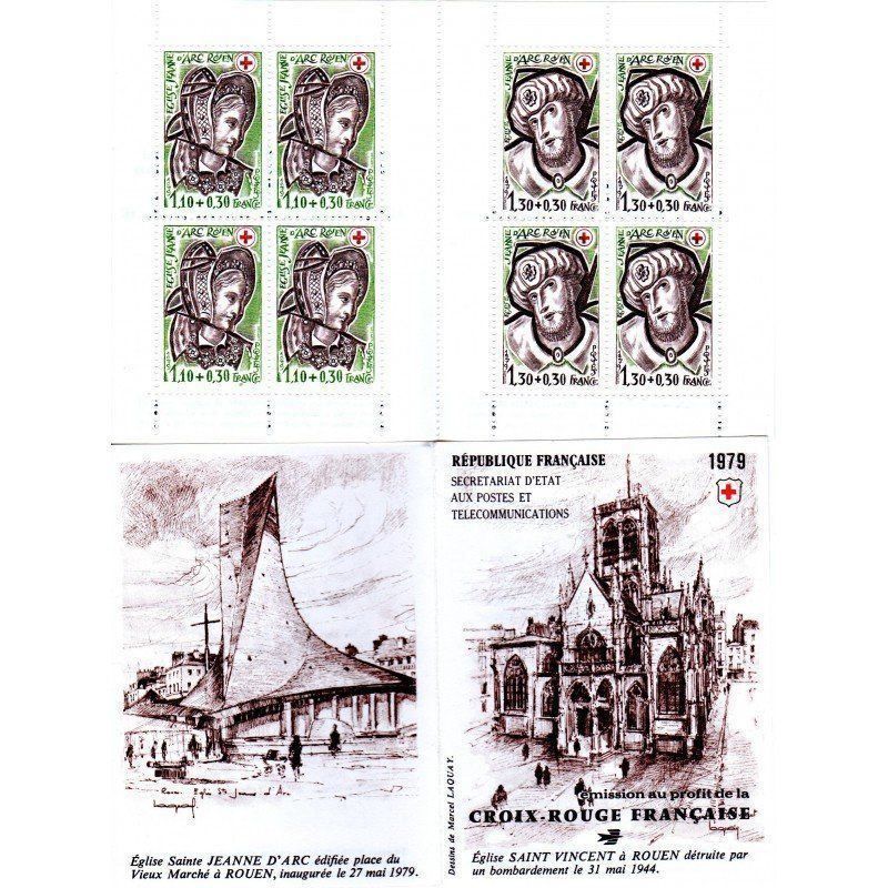 Tutti i francobolli: () Carnet Croix-Rouge 1979 (num. Y&T 2028) – Usato da Lausanne venduto da ffhoud