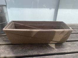 2 x Blumenkasten aus Ton