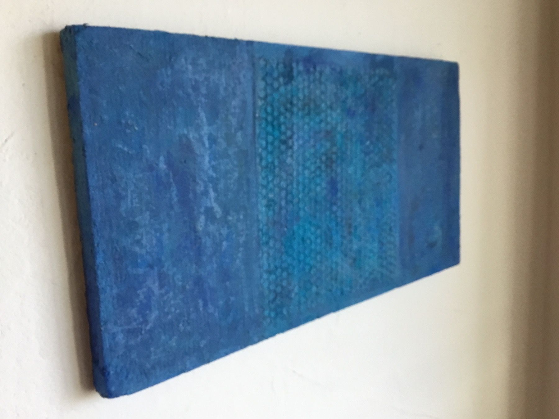 Dipinti: Bild blau Unikat 56 x 30 Papierkunst – Nuovo (secondo la descrizione) da Zuckenriet venduto da Rubin30 1