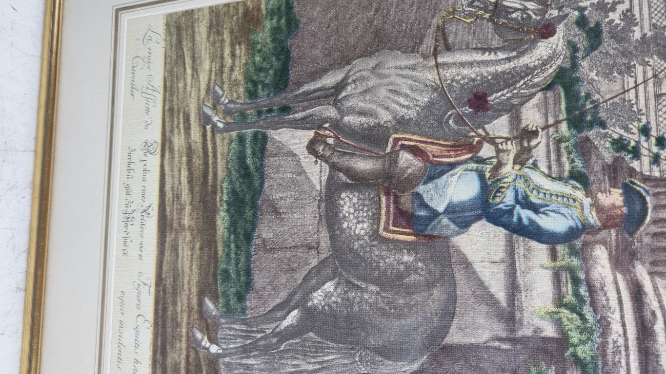 Incisioni: Radierung Reiter auf Pferd – Usato da Flums venduto da Flumsantik 1