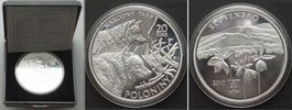 SLOWAKEI 20 Euro 2010, Wölfe NATIONALPARK POLONINY Silber PP