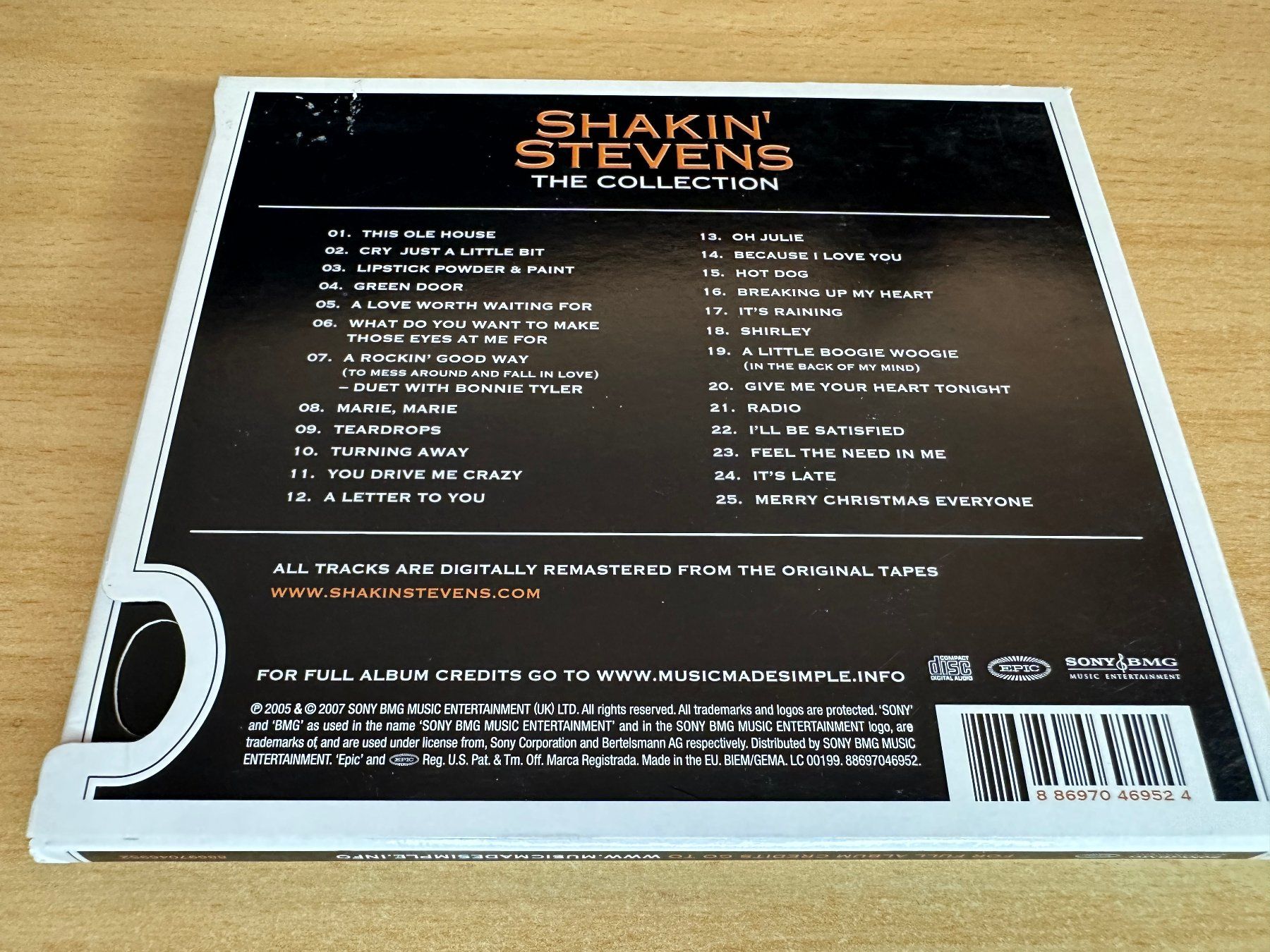 CD: Shakin' Stevens – The Collection – Usato da Rikon im Tösstal venduto da Alpenmutz 1