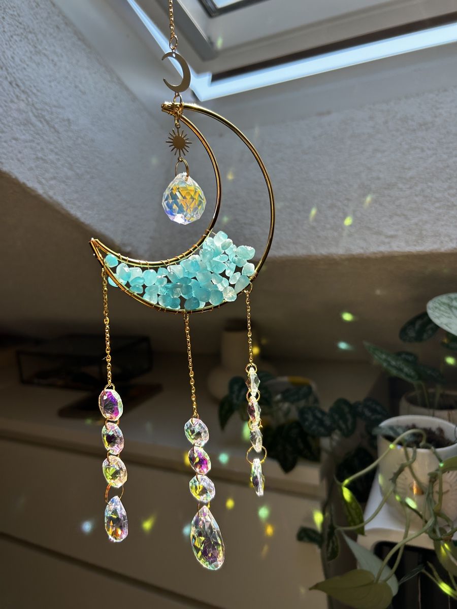 Tutte le decorazioni: Suncatcher Mond Kristall Mobile, Fensterdeko – Nuovo (secondo la descrizione) da Obfelden venduto da JackyRot 1