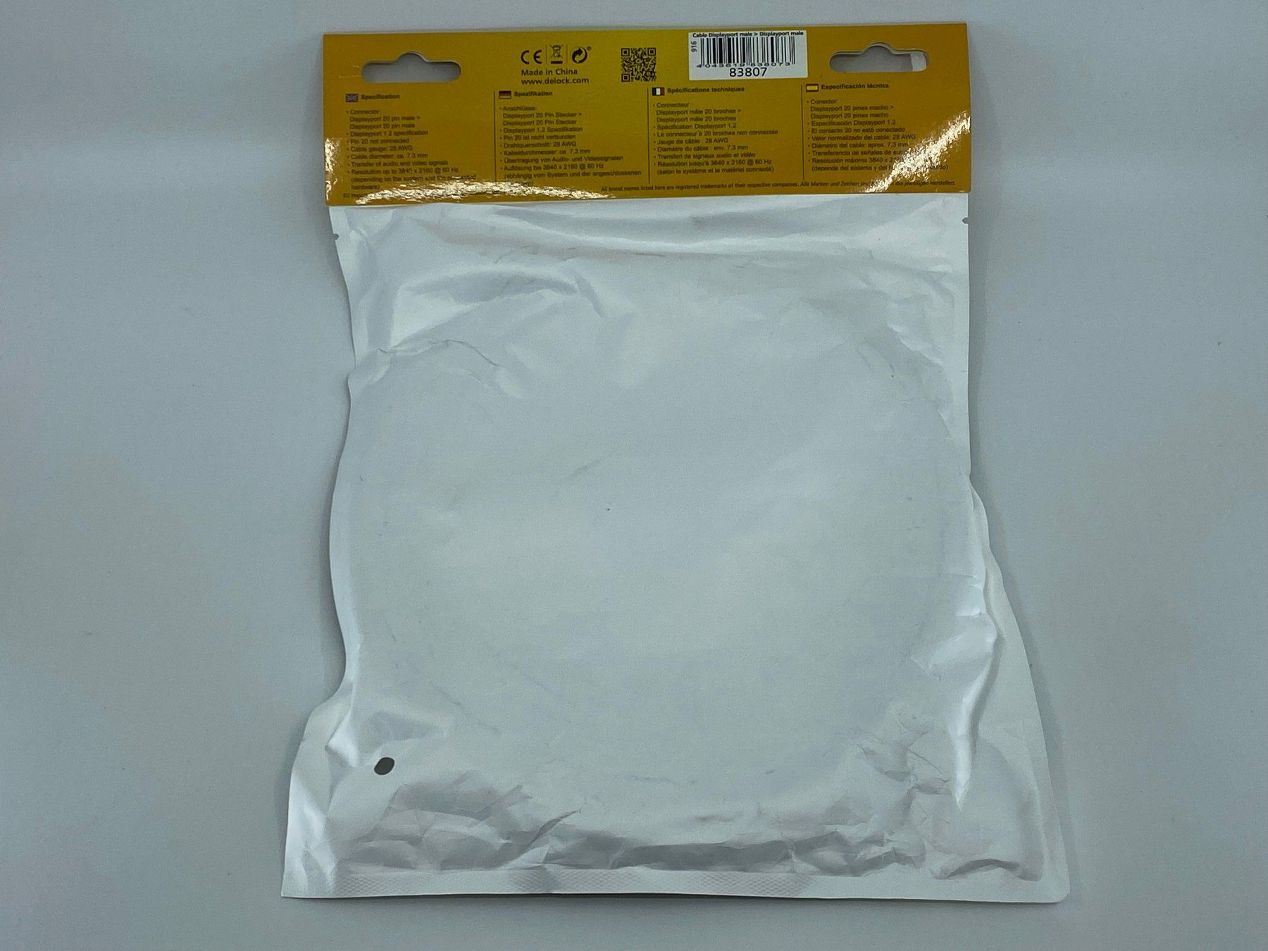 Kabel: Delock DisplayPort 1.2 Kabel, 4K, 3m, No 83807 – Neu und originalverpackt aus Langwiesen von Restposten-24 1