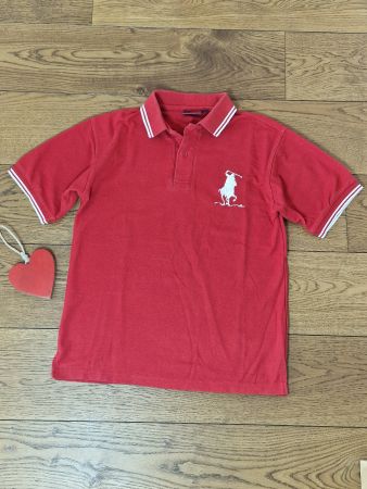 Polo Shirt Harvey Miller rot Grösse S guter Zustand