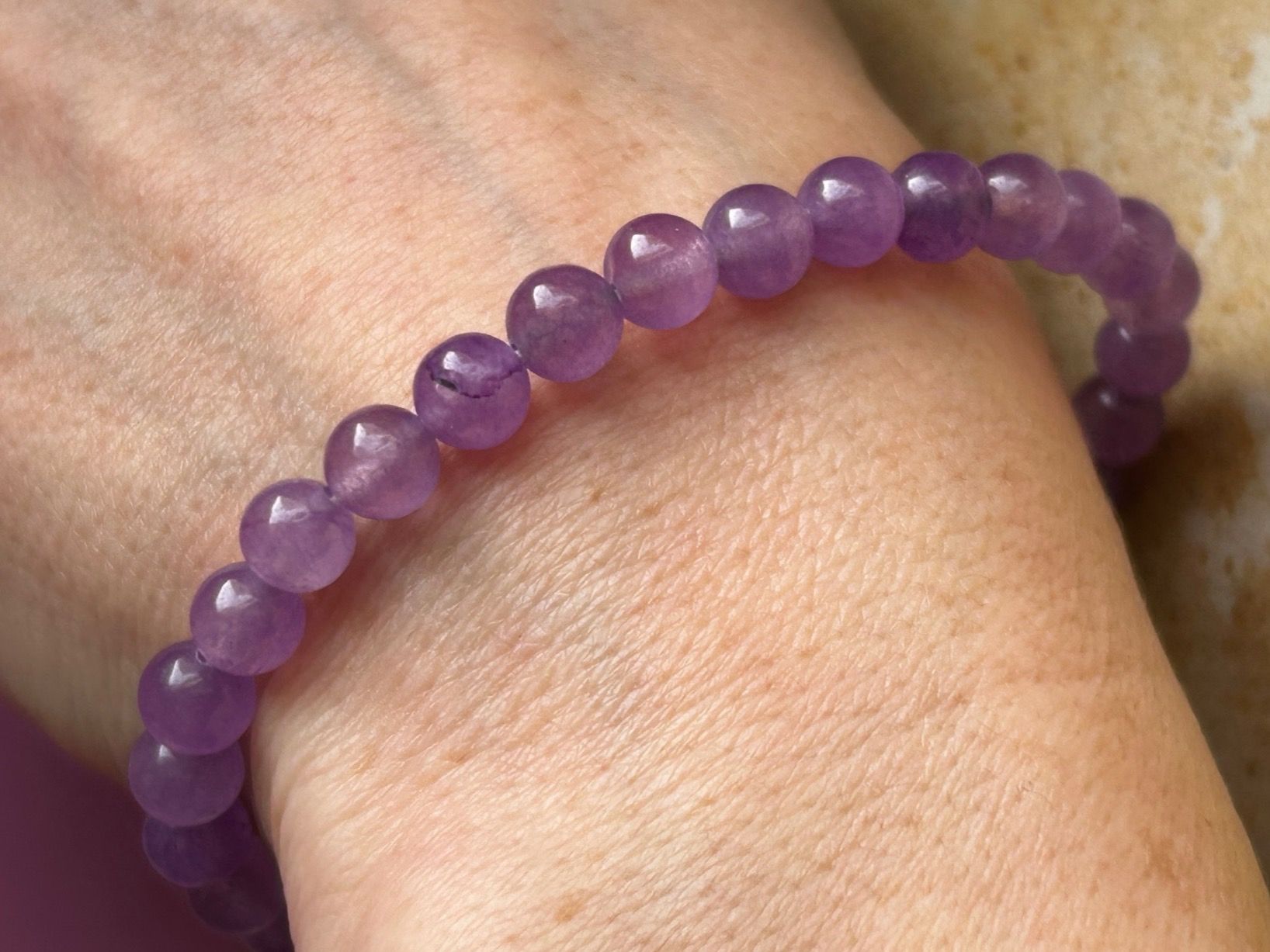 Bracciali & Braccialetti: Armband Amethyst ca 6mm (19.5cm) – Usato da Dittingen venduto da Bijoubelle 1