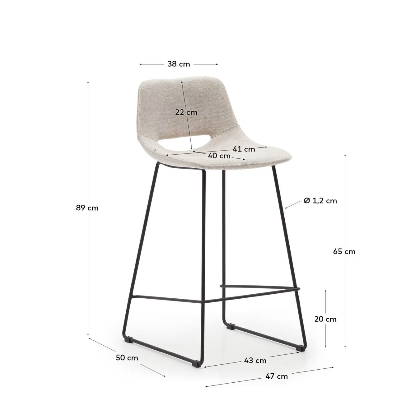 Kave Home Hocker: Barhocker Kave Home Beige – Neu und originalverpackt aus Zürich von henridv 1