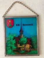 Wappenscheibe - Glasscheibe. KK Bannwil