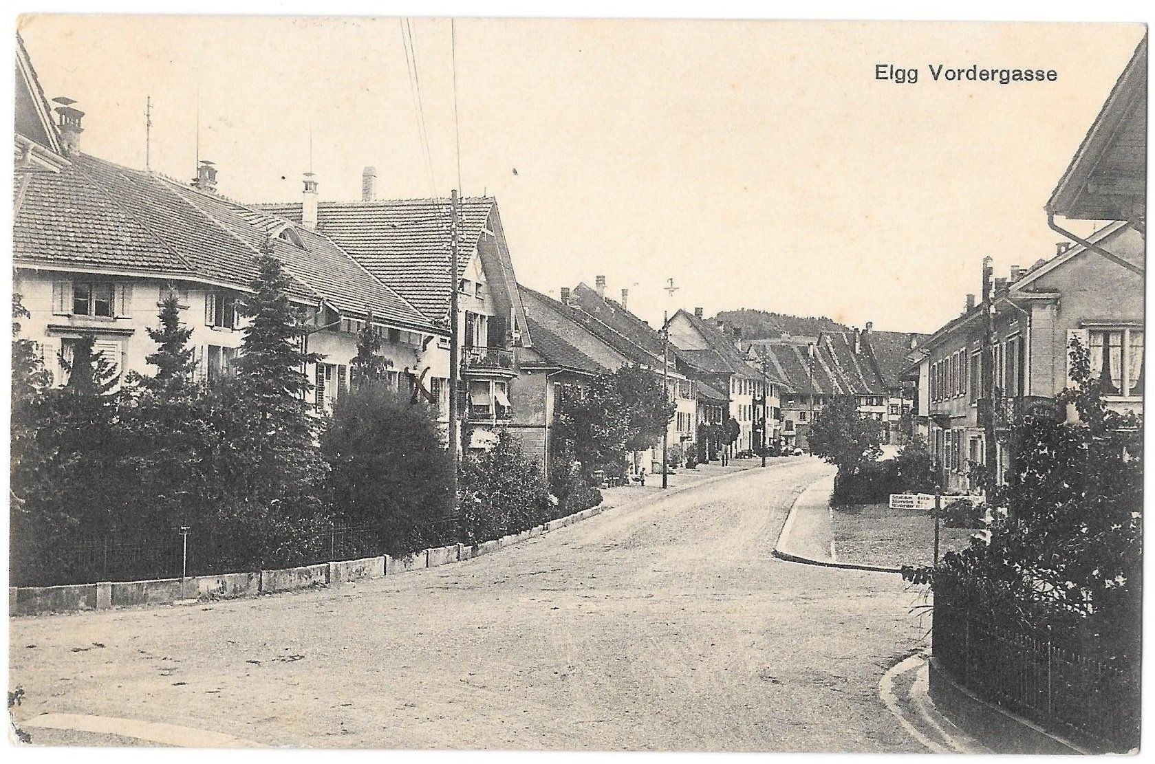 Ansichtskarten: Elgg Vordergasse – Gebraucht aus Olten von clotaldi