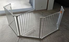 Kinderschutzgitter weiss klappbar gebraucht guter Zustand