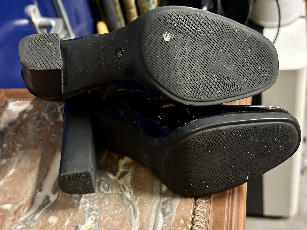 Prada Scarpe da donna: Botte PRADA cuir vernis taille 36. – Usato da Genève venduto da Tom6 5