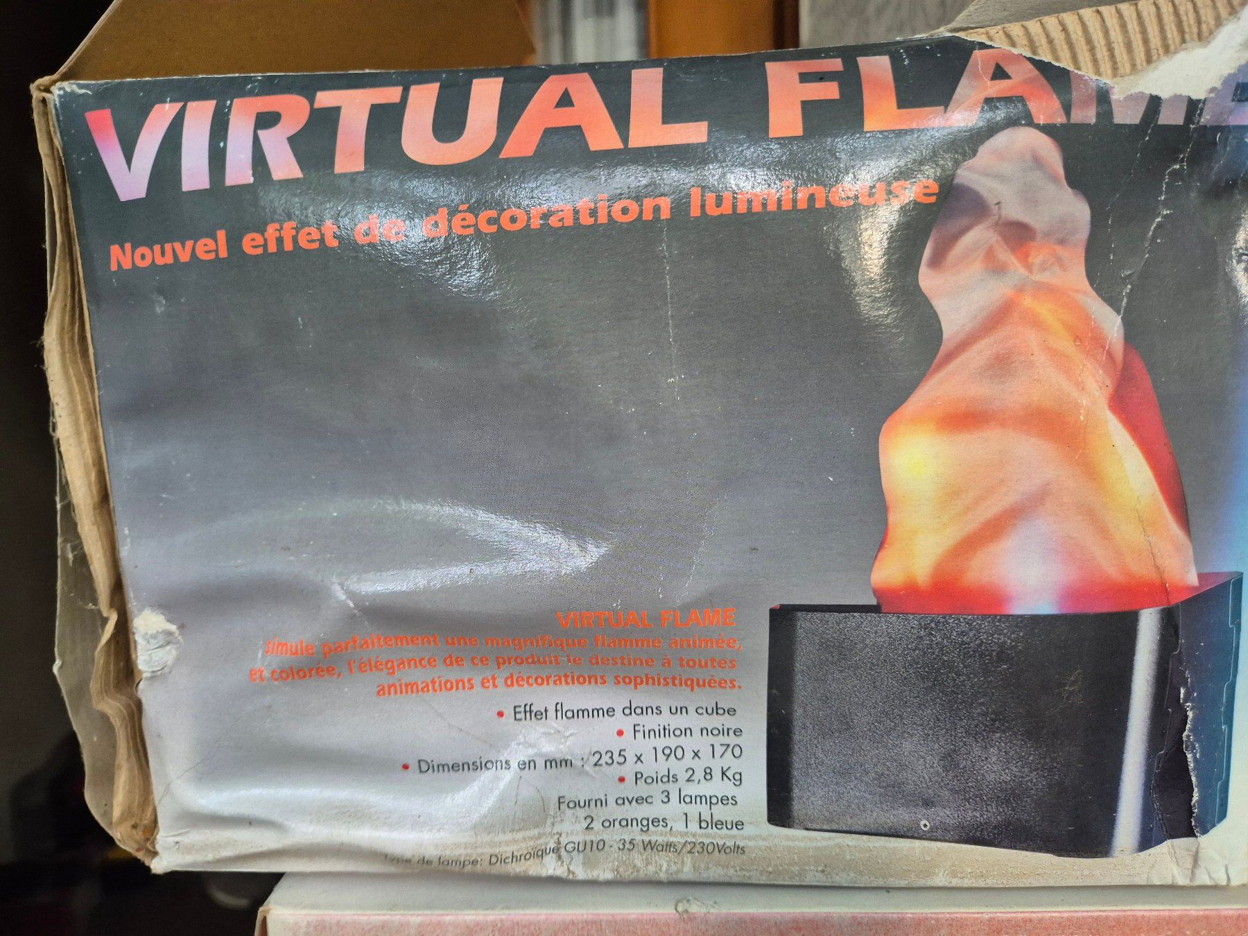Lampade: Virtual Flame zur Dekoration – Difettoso da Kerzers venduto da Rtvjohner 1