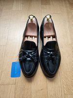 Alfred Sargent schwarze Leder Loafer Goodyear Welted 7.5 UK