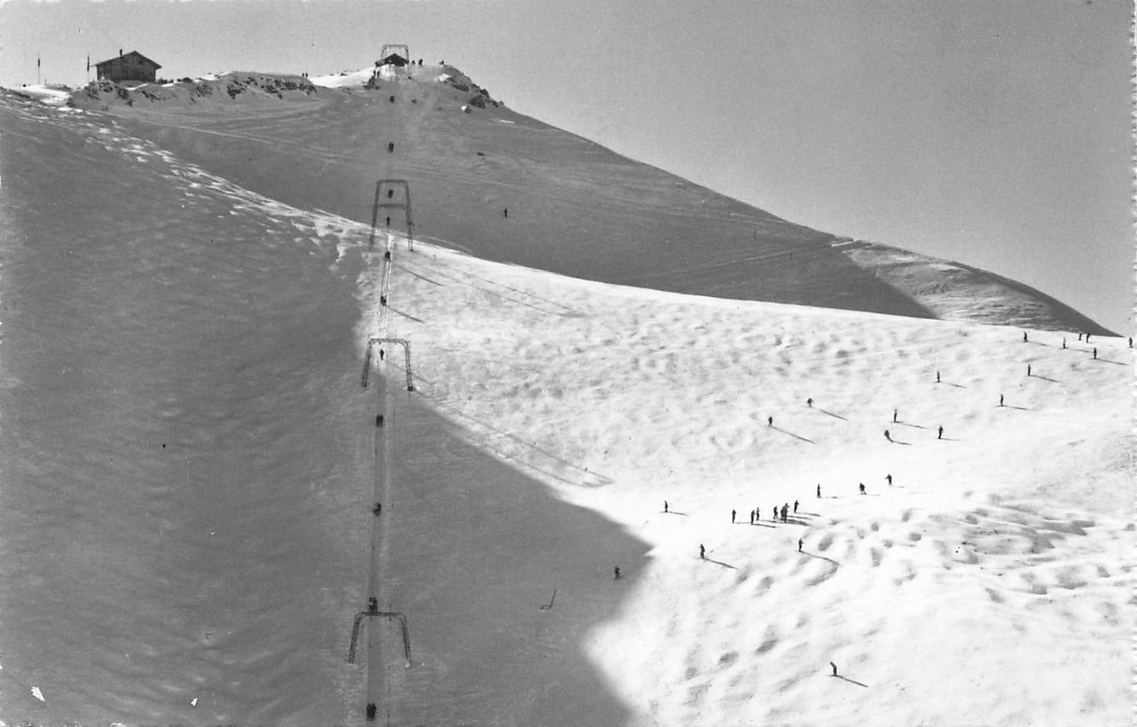 Cartoline postali: Leysin teleski ai berneuse – Usato da Biasca venduto da Blenio71