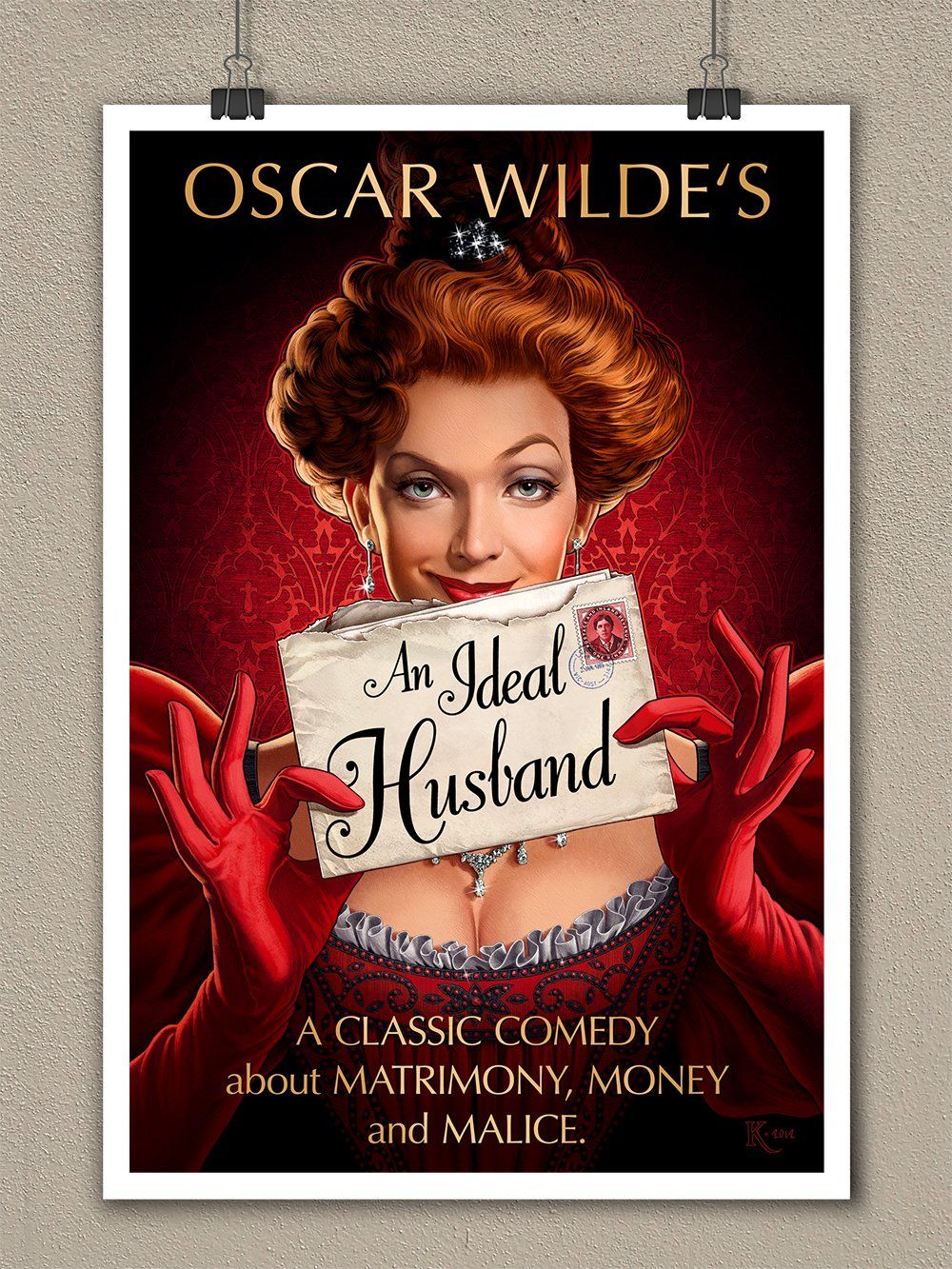 Poster & Bilder: Kunstdruck - AN IDEAL HUSBAND  - Theaterplakat – Neu und originalverpackt aus Bülach von chr_fdw8