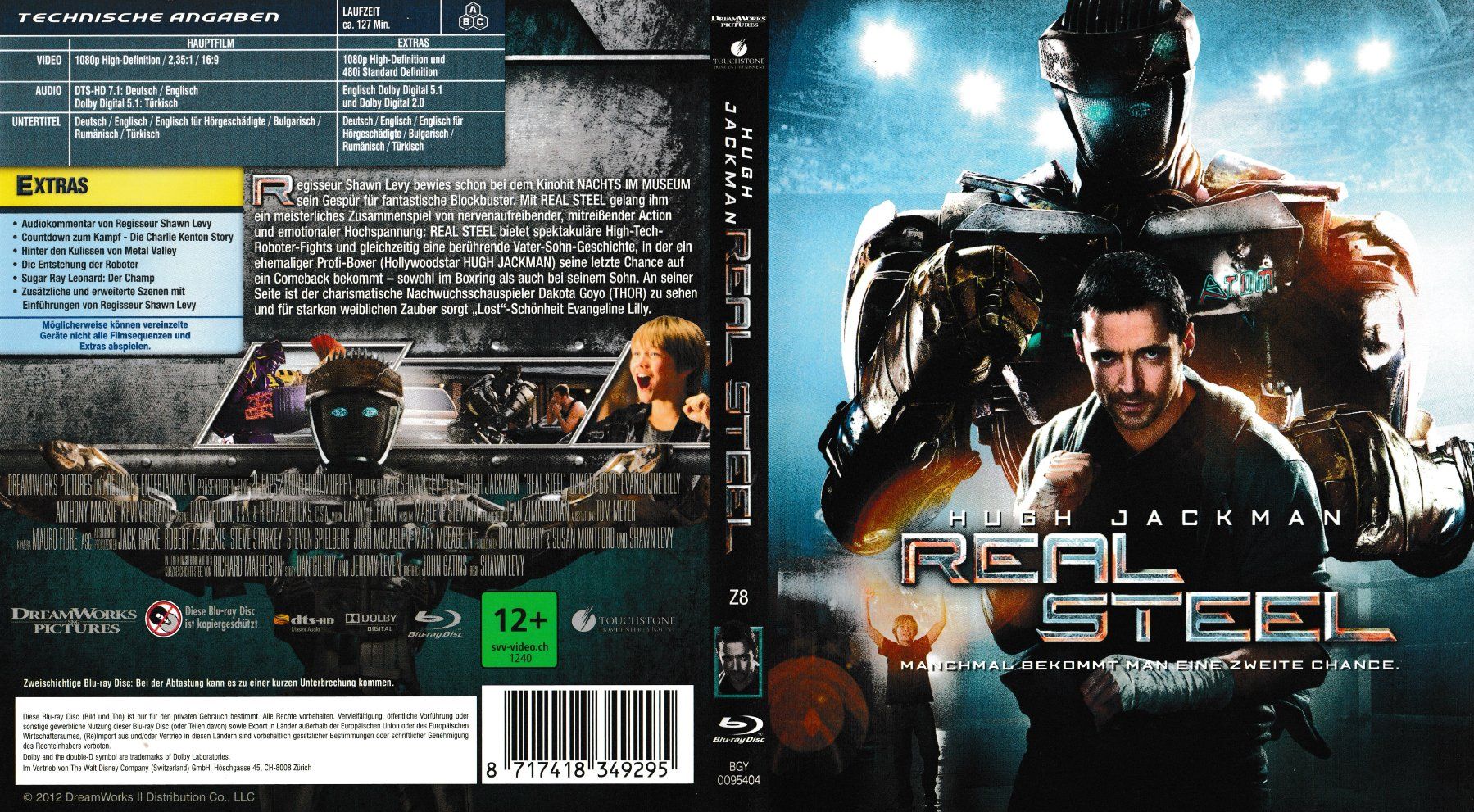 Alle DVDs: Blu-Ray - Real Steel – Gebraucht aus Langnau am Albis von MediaRescuerKeLoX