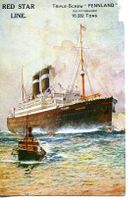 RED STAR LINE  - TRIPLE-SCREW " PENNLAND"