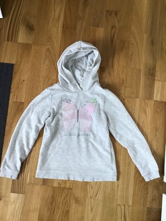 H&M Mädchen Hoodie Gr. 122/128, Top Zustand, Grau🦋