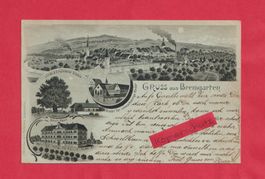 Gruss aus Bremgarten (AG) SW-Litho