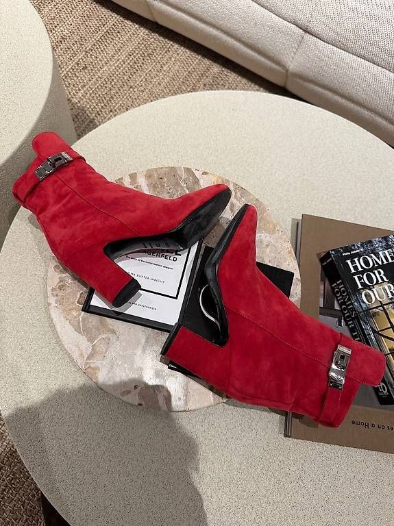 Hermès Scarpe da donna: HERMES KELLY BOOTS ROT – Usato da Schwyz venduto da bofb 6