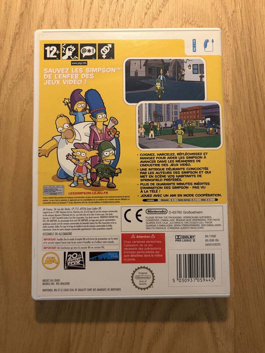 Nintendo Giochi: Les Simpson : Le Jeu - Nintendo Wii – Usato da Pully venduto da FunkyGames 1