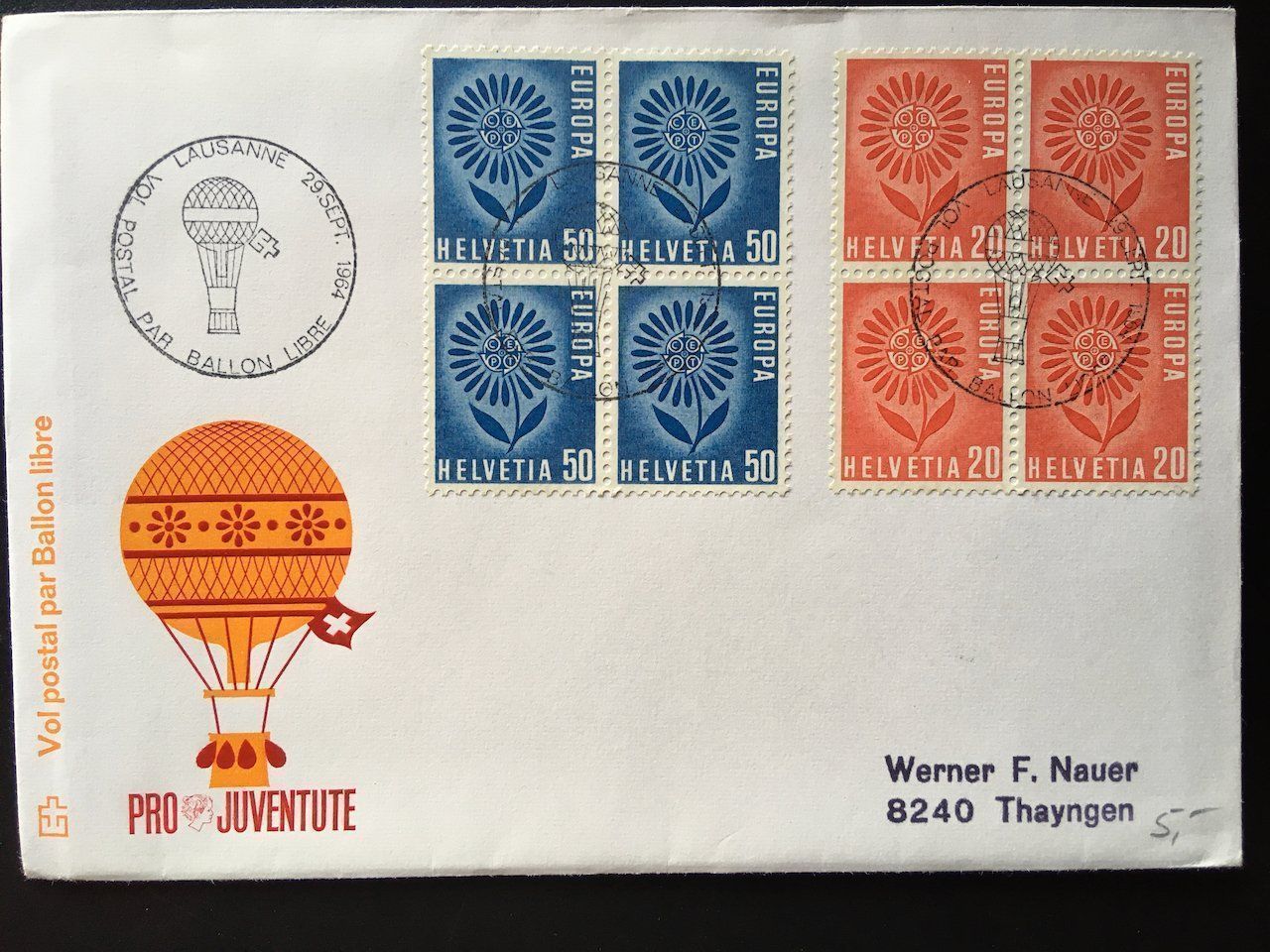 Tutti i francobolli: Lot 6 diverse Belege 1964-91 – Usato da Nesslau venduto da zueri6