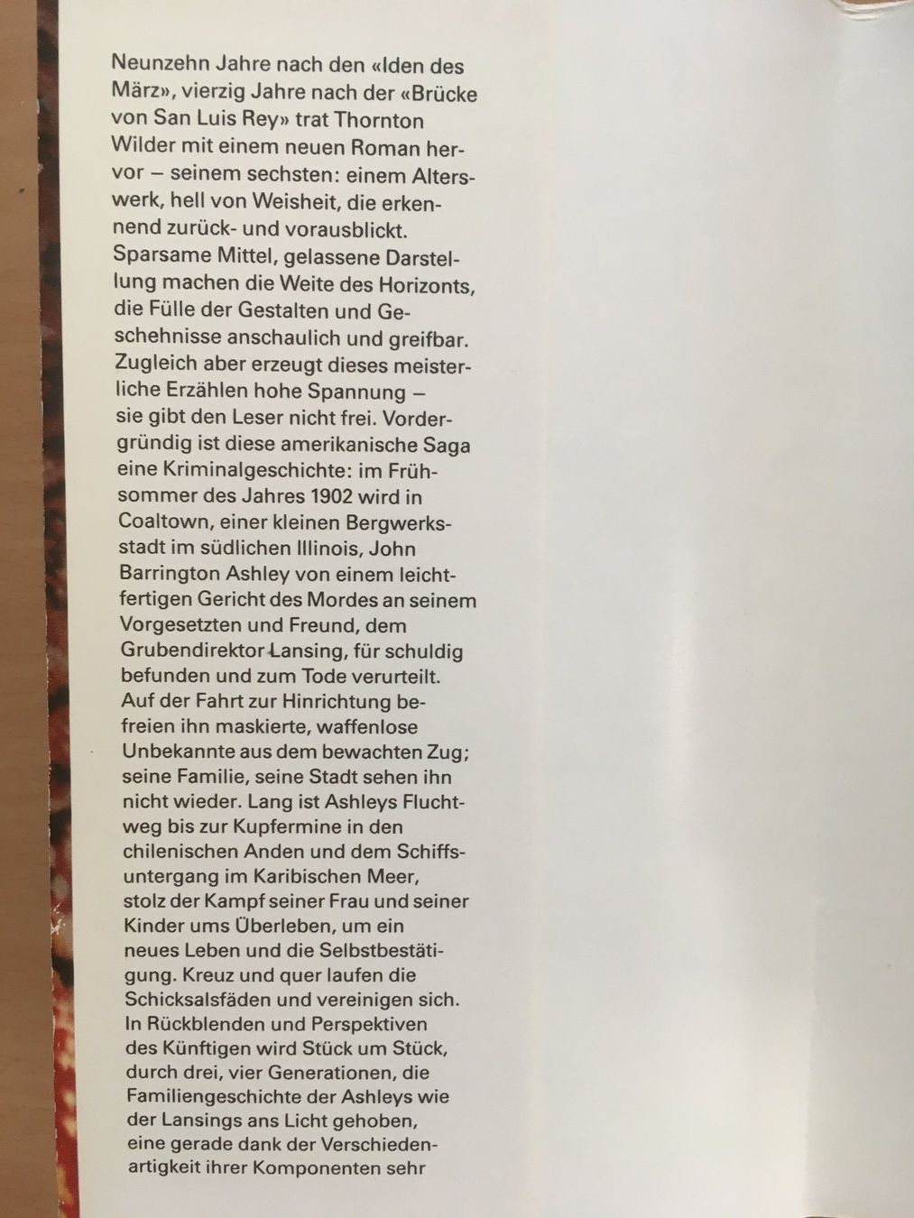 Libri: Der achte Schöpfungstag; Thornton Wilder – Usato da Grenchen venduto da Kogi7 2