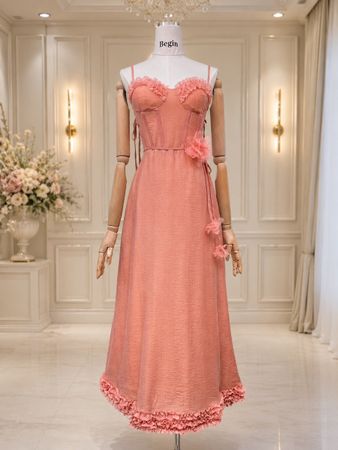 Elegant Bustier Midi Dress