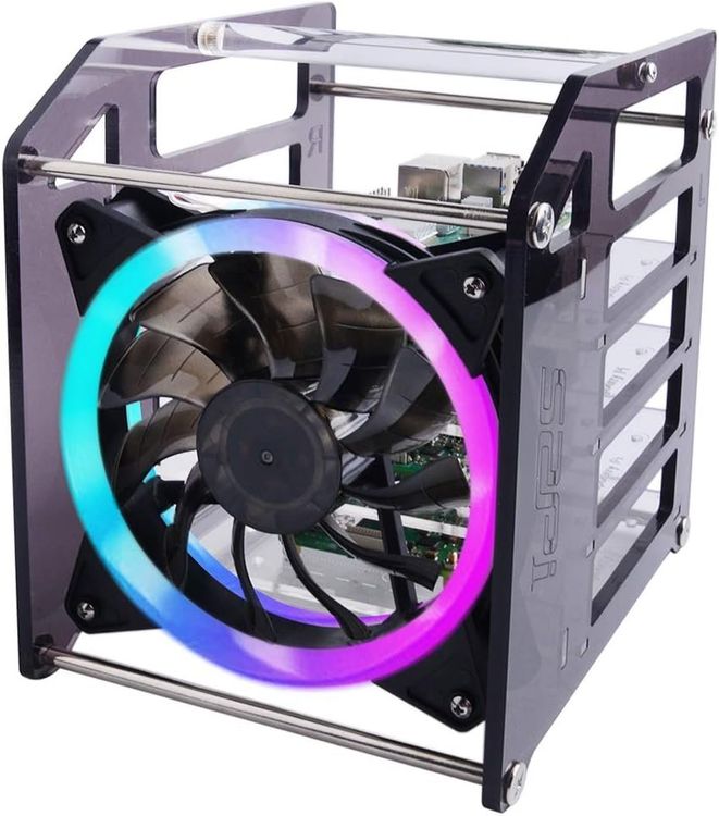 GeeekPi Raspberry Pi Cluster Case Rack with Fan 120 mm (Gebraucht) in ...