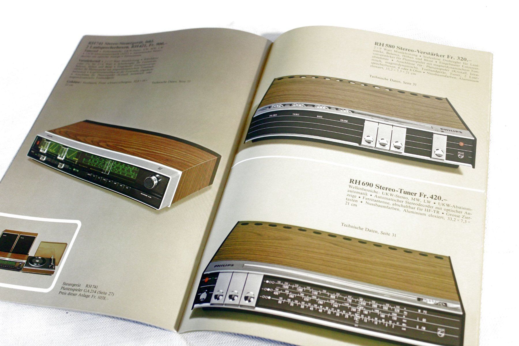 Philips Giradischi: Original Kataloge: PHILIPS Komplettprogramm 1974/1975 – Usato da Bern venduto da Vitaneuf 2