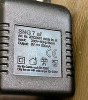 Netzteil SNG 7 af 230V auf 6V 830mA Stecker schwarz