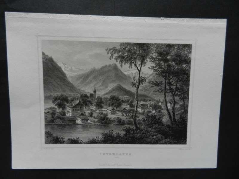 Gravures: Interlaken Stahlstich – D'occasion à Risch par Rischli15