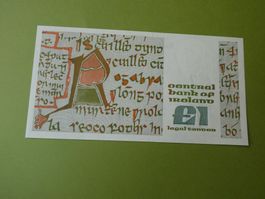 Irland 1989, 1 Pound - ungefaltet