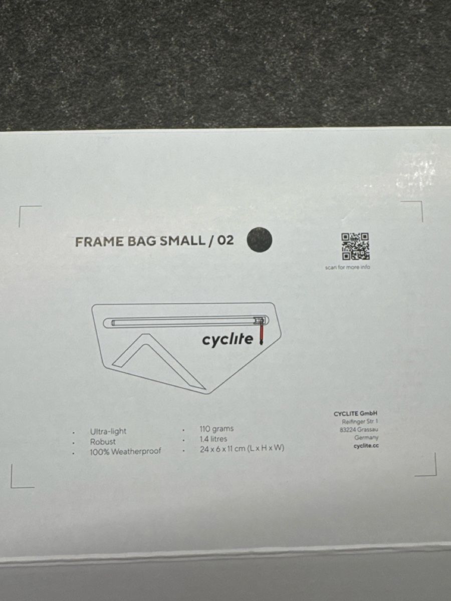 Taschen: Rahmentasche cyclite FRAME BAG SMALL 02 neuwertig – Neu (gemäss Beschreibung) aus Horgen von Lionartiste 1