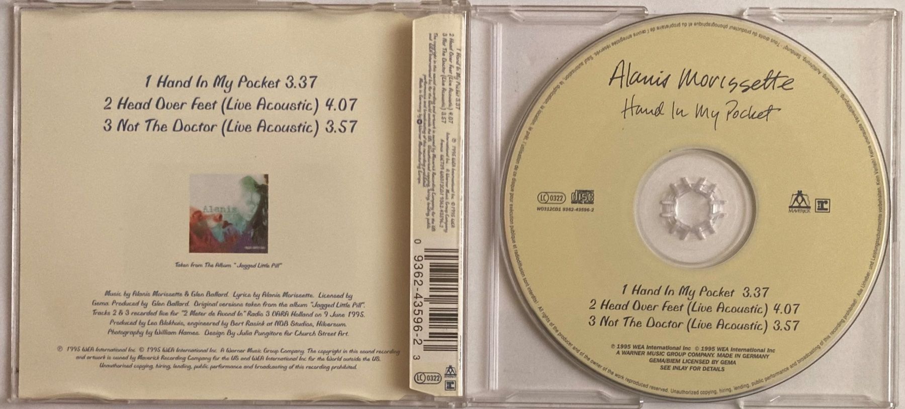 CDs: ALANIS MORISSETTE - HAND IN MY POCKET – Gebraucht aus Poliez-Pittet von Newtown-Records 1
